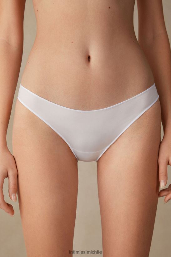 Intimissimi braguita de microfibra ultraligera de talle bajo mujer 001-blanco ropa interior L4BXFJ1010