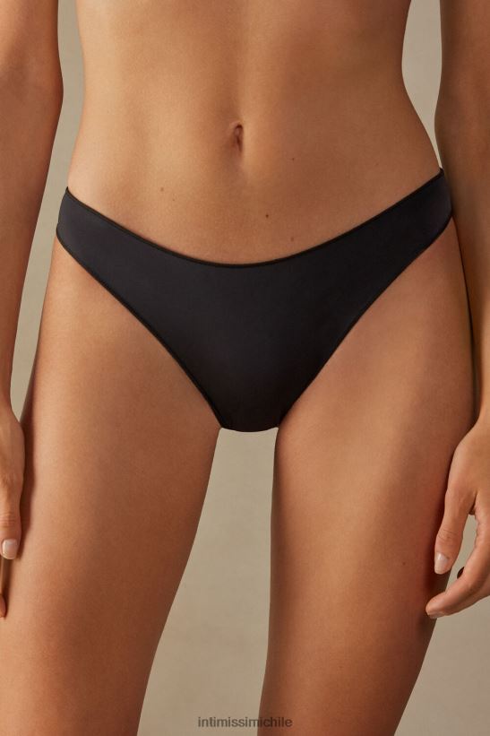 Intimissimi braguita de microfibra ultraligera de talle bajo mujer 019-negro ropa interior L4BXFJ1009