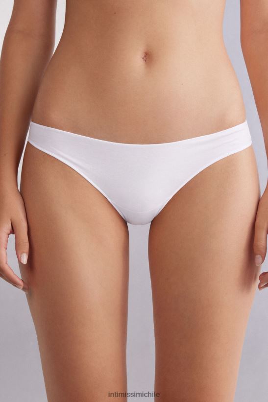 Intimissimi braguitas de algodón de talle bajo mujer 001-blanco ropa interior L4BXFJ923