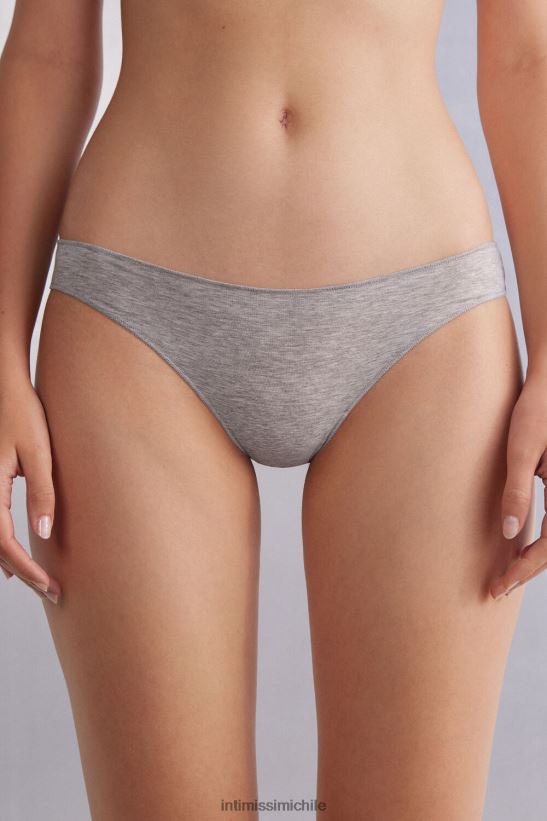Intimissimi braguitas de algodón de talle bajo mujer 031-mezcla gris claro ropa interior L4BXFJ921