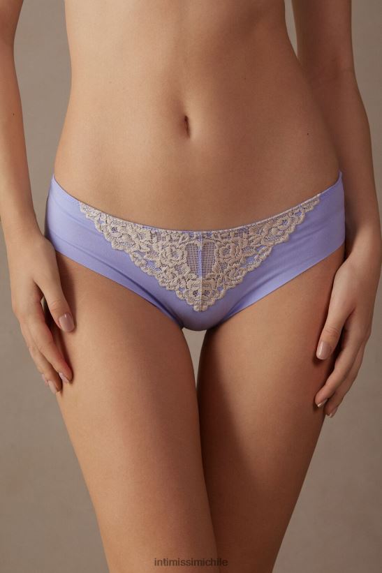 Intimissimi braguitas de algodón sin costuras con bonitas flores mujer 214j-lavanda dulce/marfil ropa interior L4BXFJ962