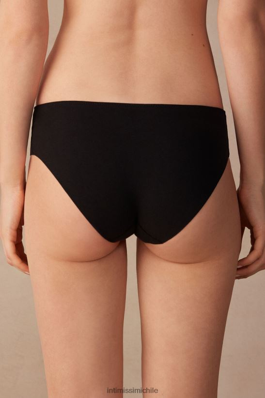 Intimissimi braguitas de algodón sin costuras con bonitas flores mujer 9887-negro/marfil ropa interior L4BXFJ1148