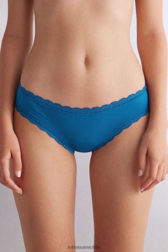 Intimissimi braguitas de algodón y encaje mujer 328j-azul náutico ropa interior L4BXFJ916