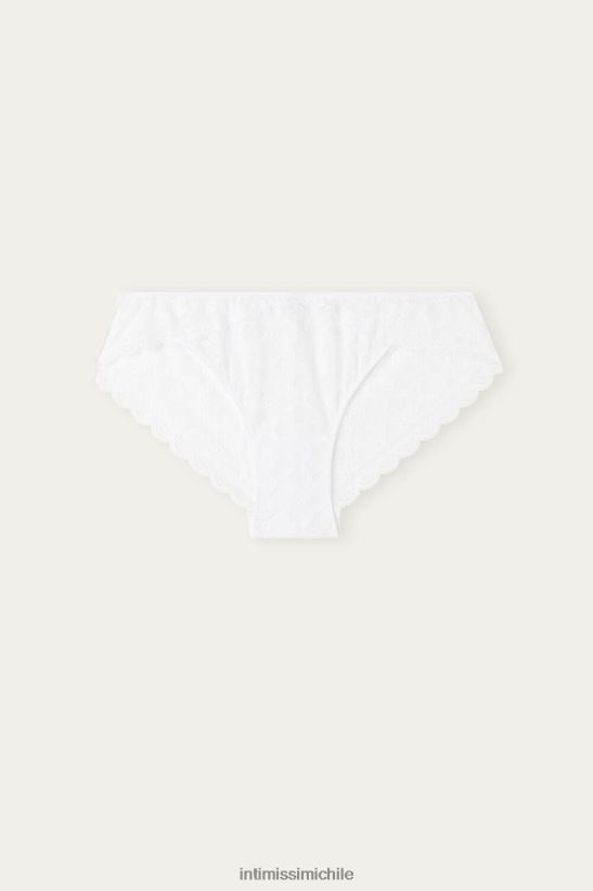 Intimissimi braguitas de encaje de talle bajo mujer 001-blanco ropa interior L4BXFJ1091