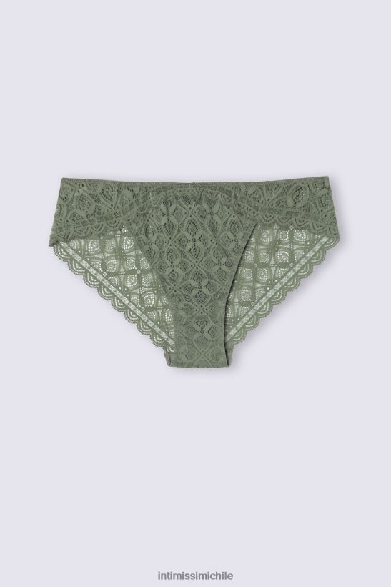 Intimissimi braguitas de encaje de talle bajo mujer 344j-salvia verde ropa interior L4BXFJ871