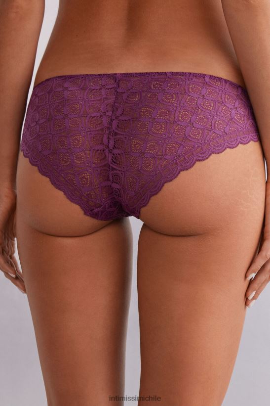 Intimissimi braguitas de encaje de talle bajo mujer 345j-vino morado ropa interior L4BXFJ867