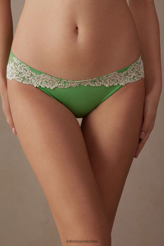 Intimissimi braguitas de flores bonitas mujer 215j-manzana menta/marfil ropa interior L4BXFJ955