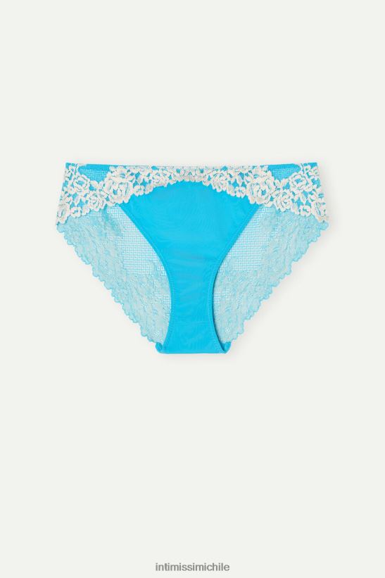 Intimissimi braguitas de flores bonitas mujer 233j-digital turquesa/marfil ropa interior L4BXFJ965