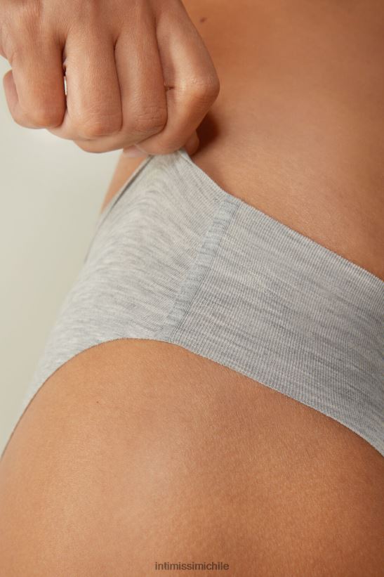 Intimissimi calzoncillos de algodón sin rematar mujer 031-mezcla gris claro ropa interior L4BXFJ1185