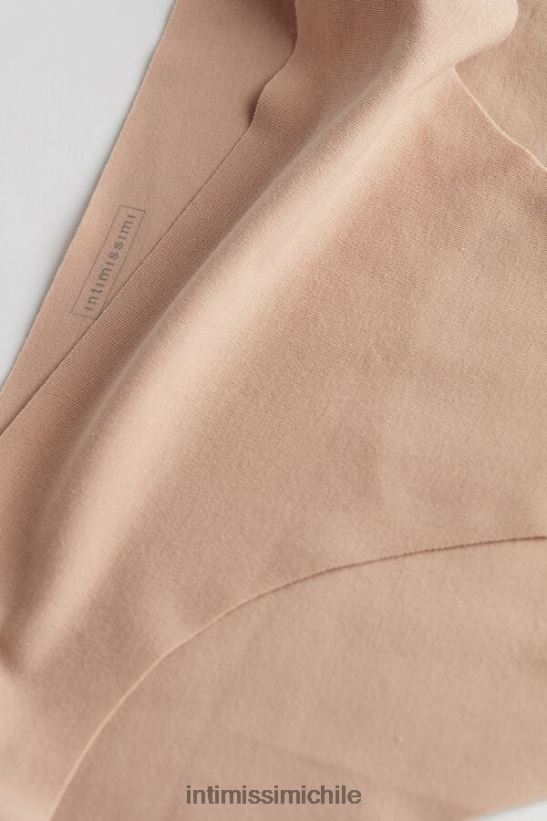 Intimissimi calzoncillos de algodón sin rematar mujer 044-beige suave ropa interior L4BXFJ1182