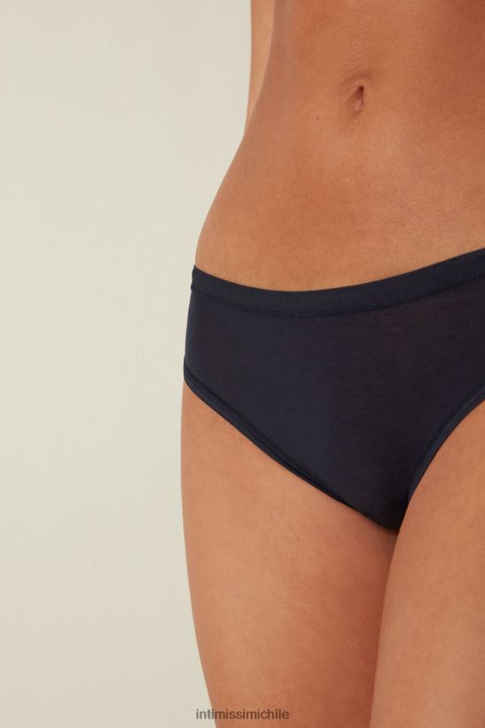 Intimissimi calzoncillos ultraligeros de algodón supima mujer 1467-azul intenso ropa interior L4BXFJ1106