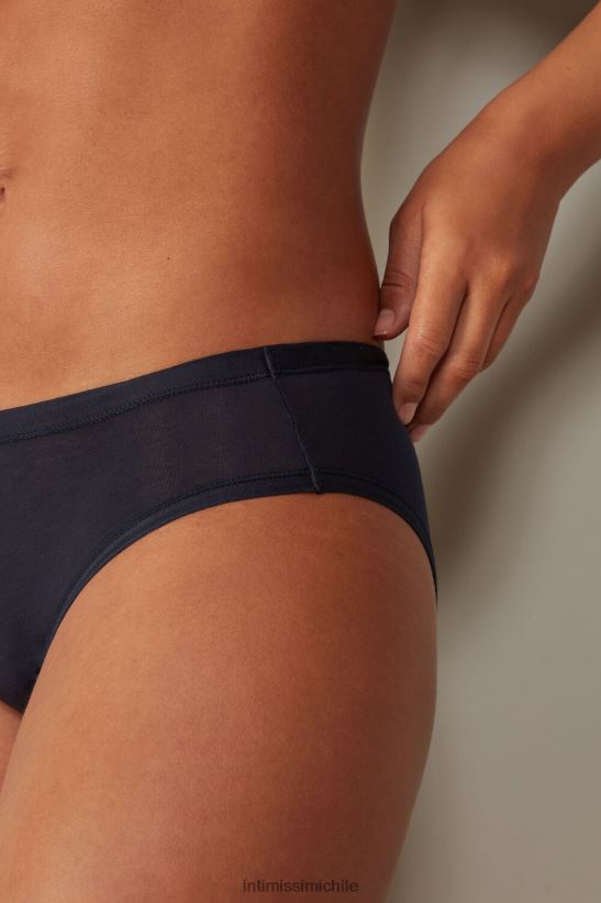 Intimissimi calzoncillos ultraligeros de algodón supima mujer 1467-azul intenso ropa interior L4BXFJ1106