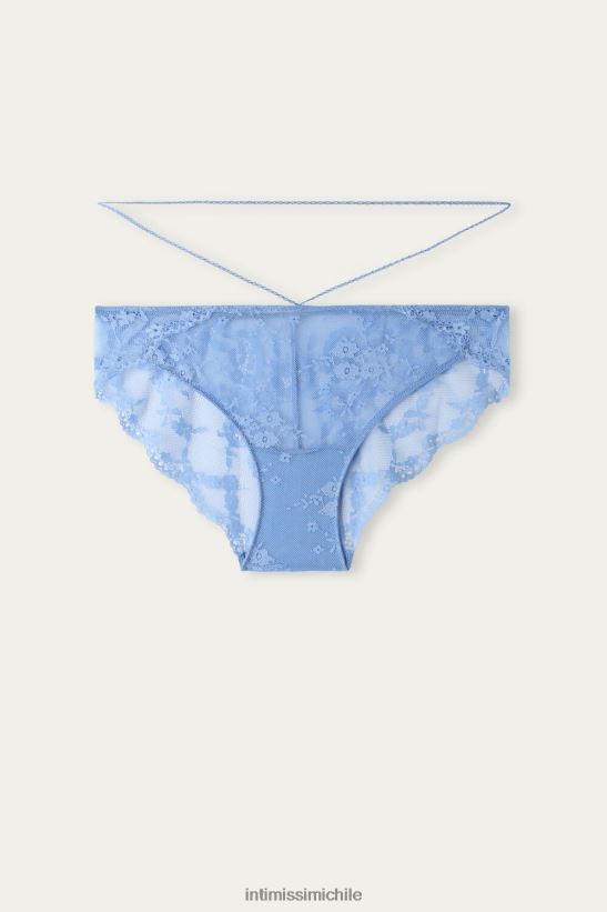 Intimissimi sintiendo hermosas bragas mujer 211j-ortensia-estampado azul ropa interior L4BXFJ947