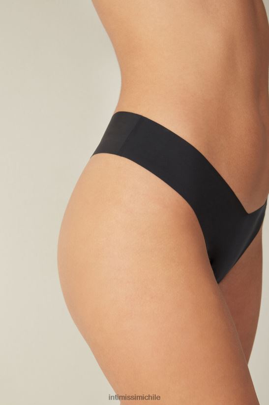 Intimissimi Braguita brasileña de microfibra ultraligera estilo años 80 mujer 019-negro ropa interior L4BXFJ1116