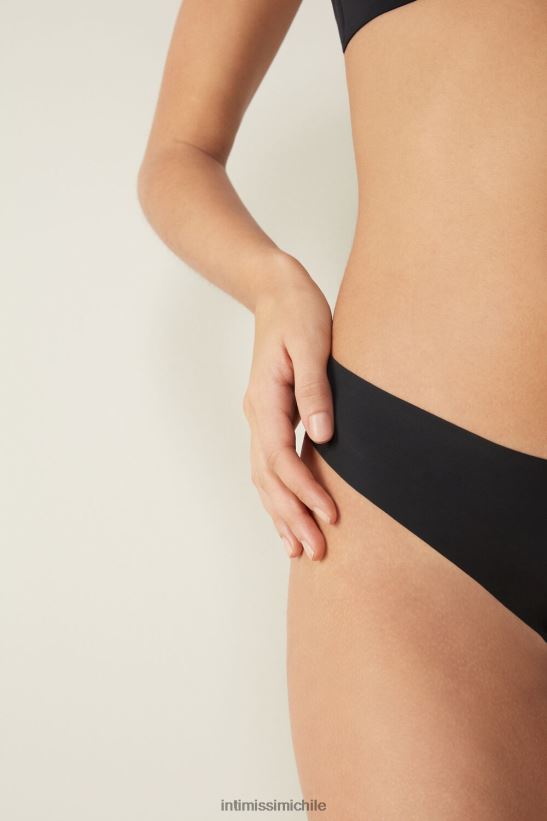 Intimissimi Braguita brasileña de microfibra ultraligera estilo años 80 mujer 019-negro ropa interior L4BXFJ1116