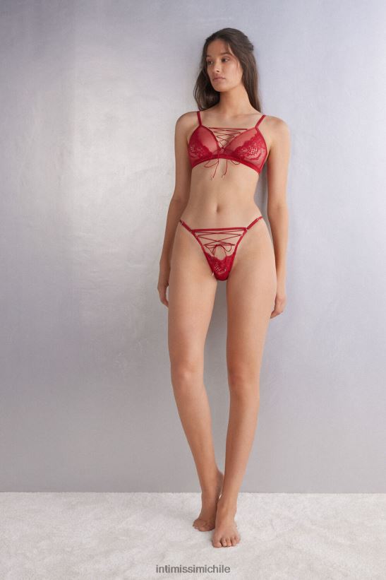 Intimissimi Sinful Fantasies braguita brasileña con tirantes laterales mujer 9888-lacre rojo ropa interior L4BXFJ848