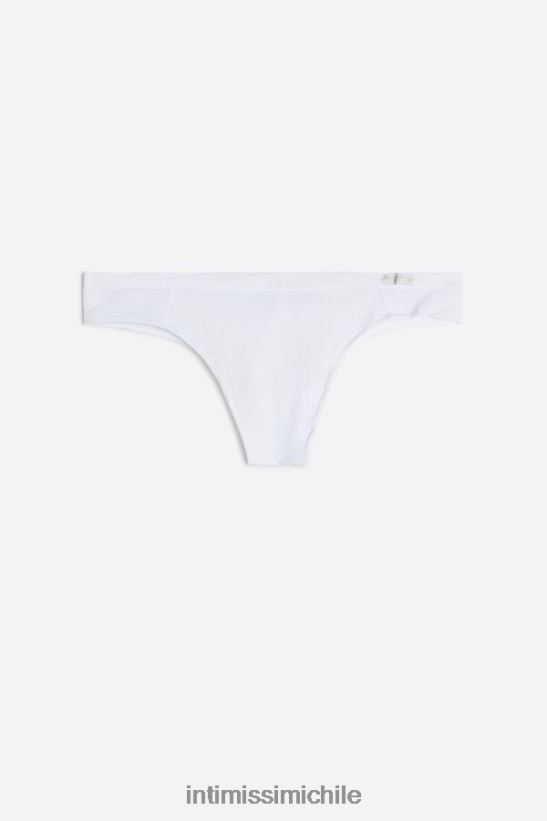 Intimissimi bragas brasileñas de algodón natural mujer 001-blanco ropa interior L4BXFJ1198