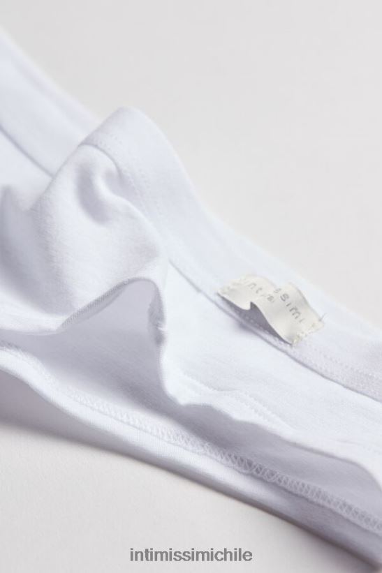Intimissimi bragas brasileñas de algodón natural mujer 001-blanco ropa interior L4BXFJ1198