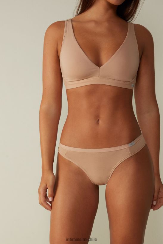 Intimissimi bragas brasileñas de algodón natural mujer 044-beige suave ropa interior L4BXFJ1190