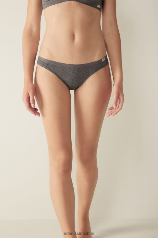 Intimissimi bragas brasileñas de algodón natural mujer Mezcla gris nube 616i ropa interior L4BXFJ1124