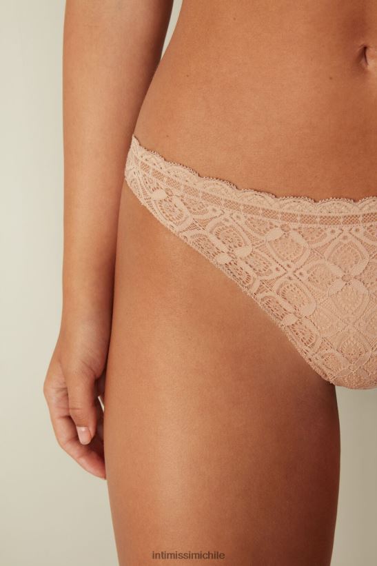 Intimissimi braguita brasileña de encaje y microfibra mujer 044-beige suave ropa interior L4BXFJ1061