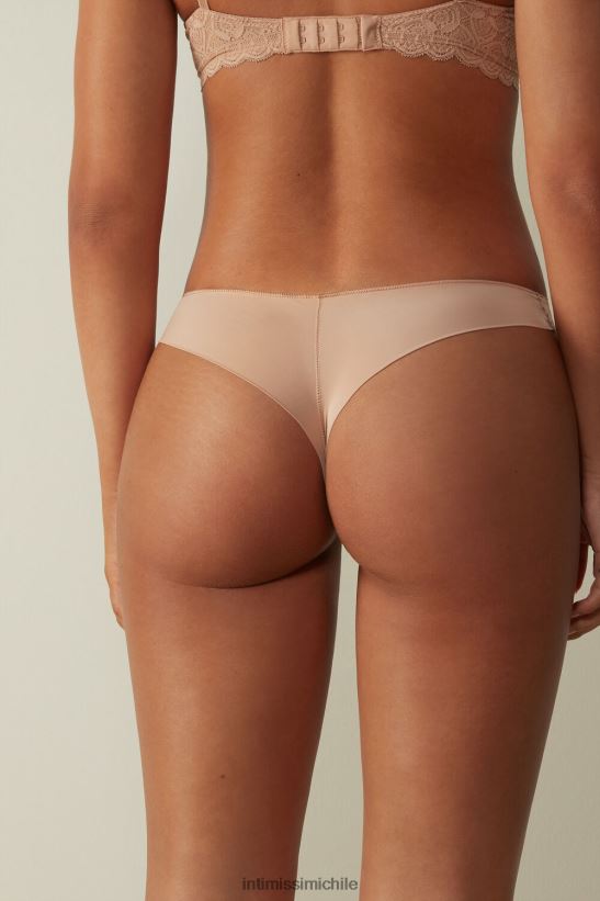 Intimissimi braguita brasileña de encaje y microfibra mujer 044-beige suave ropa interior L4BXFJ1061