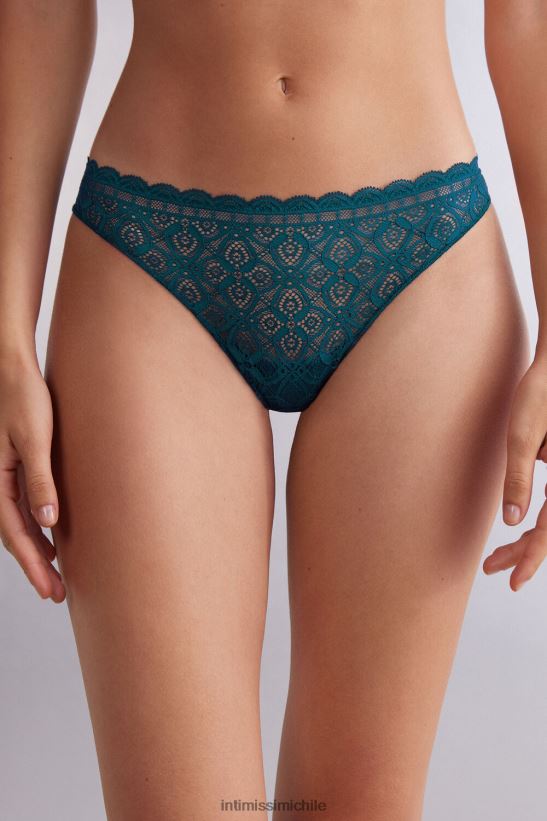 Intimissimi braguita brasileña de encaje y microfibra mujer 346j-azul verdoso ropa interior L4BXFJ898