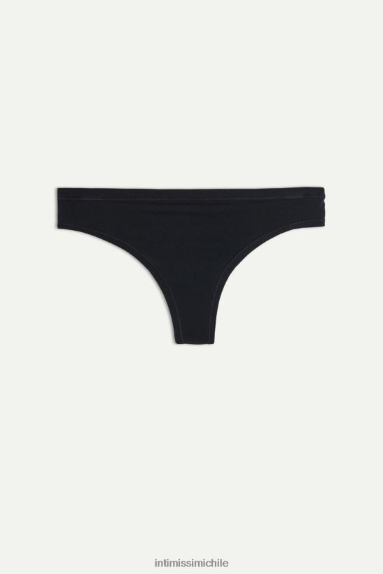 Intimissimi braguita brasileña ultraligera de algodón supima mujer 019-negro ropa interior L4BXFJ1108