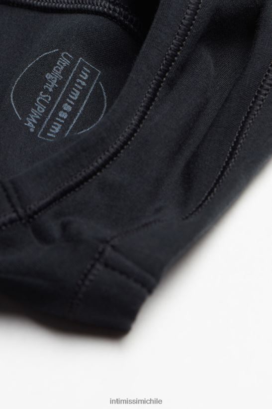 Intimissimi braguita brasileña ultraligera de algodón supima mujer 019-negro ropa interior L4BXFJ1108