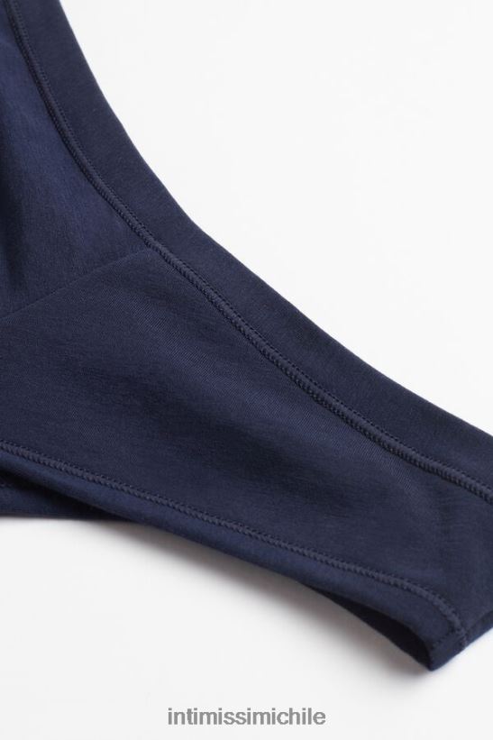 Intimissimi braguita brasileña ultraligera de algodón supima mujer 1467-azul intenso ropa interior L4BXFJ1105