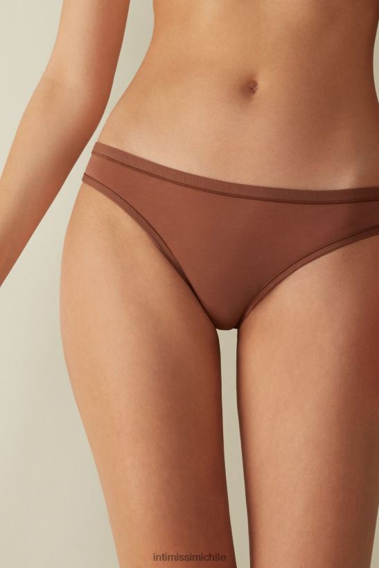 Intimissimi braguita brasileña ultraligera de algodón supima mujer 502i-beige oscuro ropa interior L4BXFJ1104