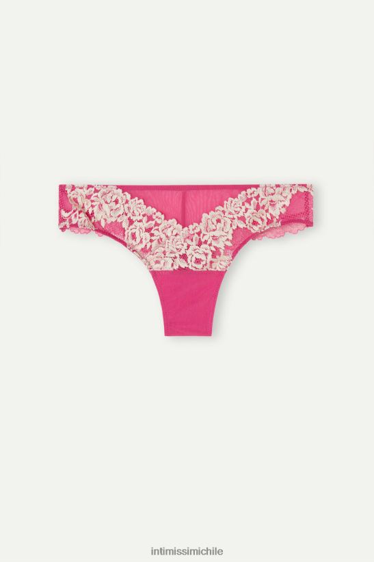 Intimissimi braguitas brasileñas con bonitas flores mujer 213j-san valentín rosa/marfil ropa interior L4BXFJ970