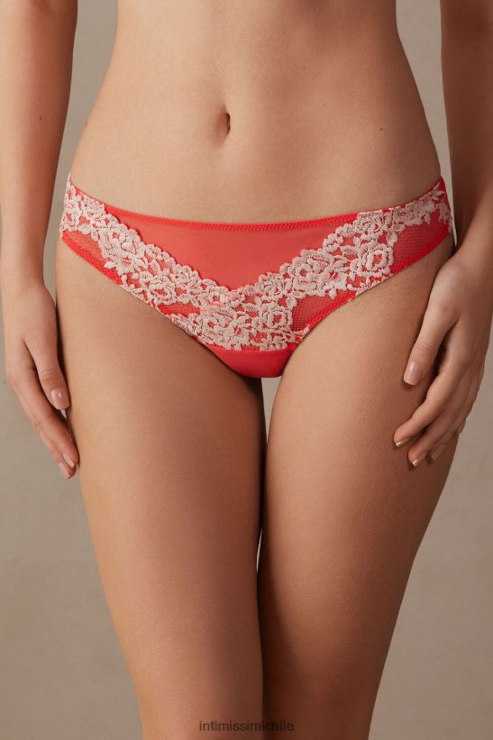 Intimissimi braguitas brasileñas con bonitas flores mujer 216j-llama escarlata/marfil ropa interior L4BXFJ952