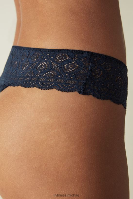 Intimissimi braguitas brasileñas de encaje mujer 1467-azul intenso ropa interior L4BXFJ1079
