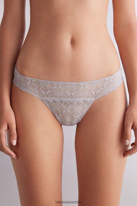 Intimissimi braguitas brasileñas de encaje mujer 347j-gris hielo ropa interior L4BXFJ857