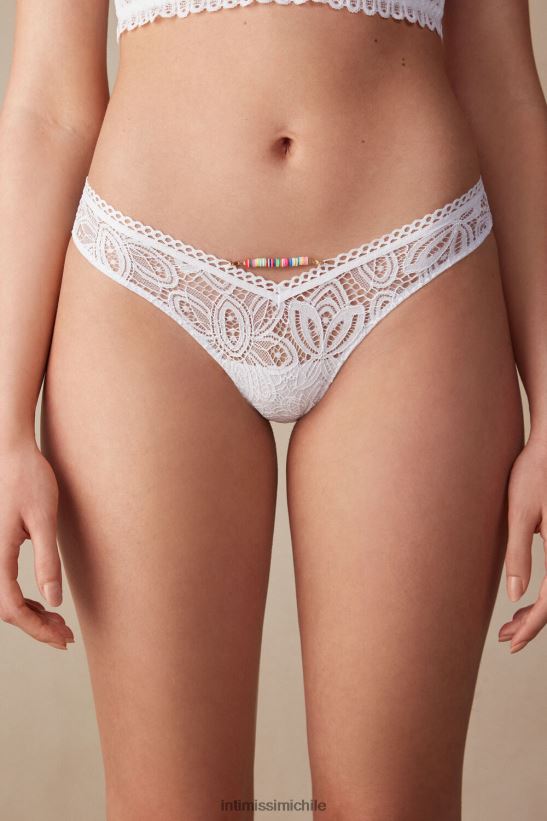 Intimissimi calzoncillos brasileños estilo años 80 para días calurosos de verano mujer 001-blanco ropa interior L4BXFJ933