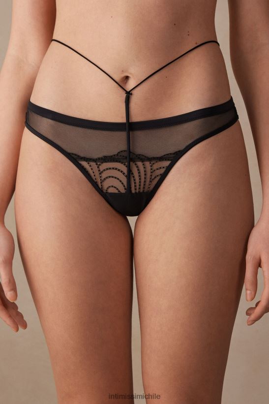 Intimissimi roba el show braguitas brasileñas de cintura alta mujer 019-negro ropa interior L4BXFJ1000