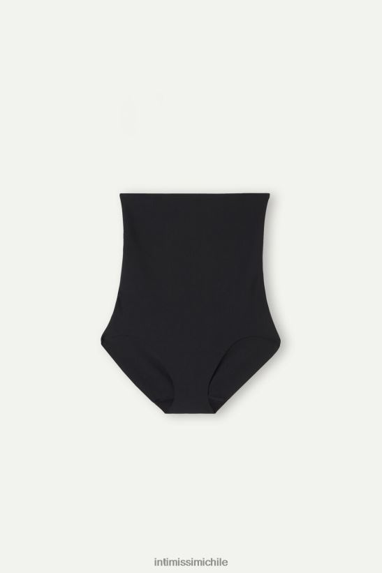 Intimissimi Braguita francesa moldeadora de cintura alta de microfibra sin costuras mujer 019-negro ropa interior L4BXFJ1003