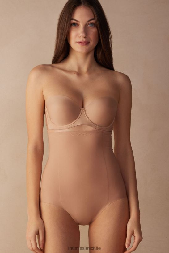 Intimissimi Braguita francesa moldeadora de cintura alta de microfibra sin costuras mujer 044-beige suave ropa interior L4BXFJ1004