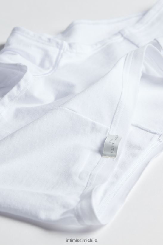 Intimissimi bragas cortas de algodón natural mujer 001-blanco ropa interior L4BXFJ1199