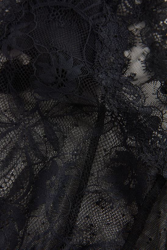 Intimissimi bragas francesas flores sensuales mujer 019-negro ropa interior L4BXFJ846