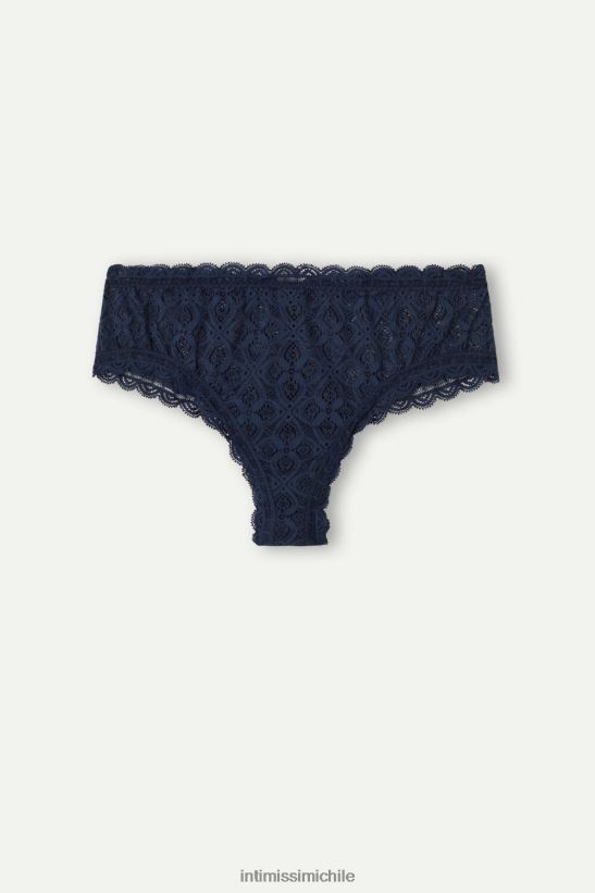 Intimissimi braguitas francesas brasileñas de encaje mujer 1467-azul intenso ropa interior L4BXFJ1054