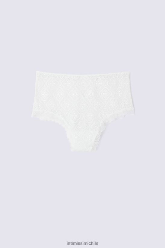 Intimissimi braguitas francesas de cintura alta folk y deliciosas mujer 352j-blanco perla ropa interior L4BXFJ888