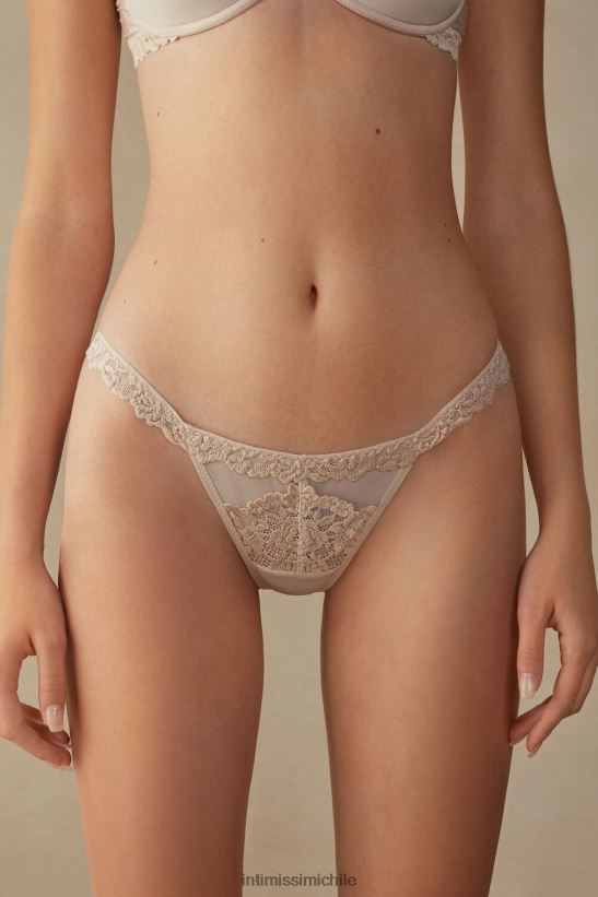 Intimissimi tanga con bonitas flores y tiras laterales mujer 2280-seda rosa ropa interior L4BXFJ1017