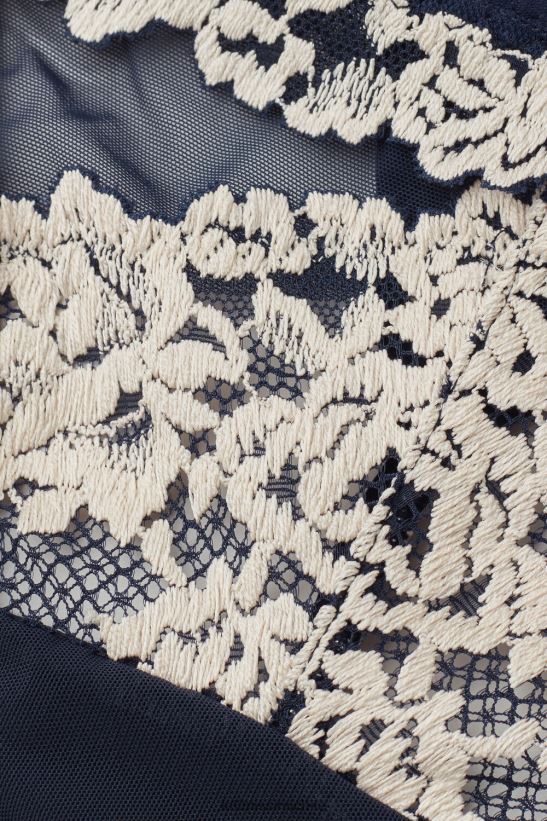 Intimissimi tanga con bonitas flores y tiras laterales mujer 347i-azul profundo/vainilla ropa interior L4BXFJ944