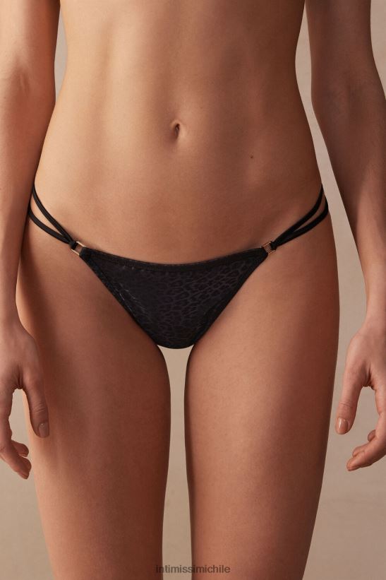 Intimissimi tanga cool minimalista con correas laterales mujer 019-negro ropa interior L4BXFJ975