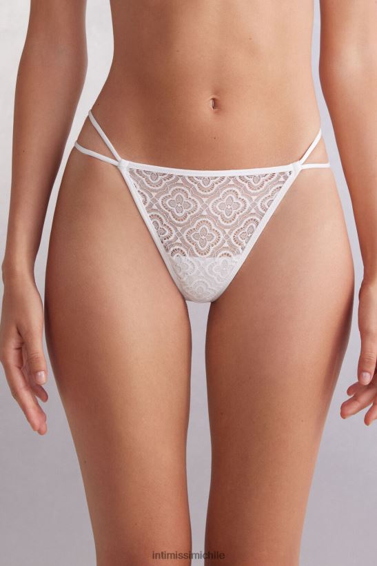 Intimissimi tanga folk & delicioso con tiras laterales mujer 352j-blanco perla ropa interior L4BXFJ889