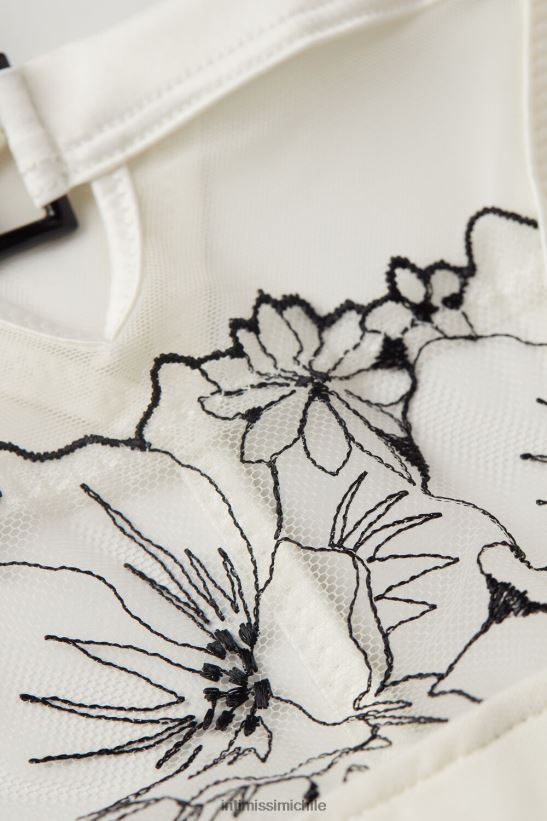 Intimissimi tanga pure joy con tiras laterales mujer 4718-blanco polvo/negro ropa interior L4BXFJ959