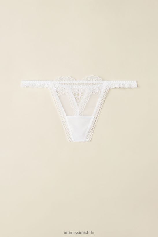 Intimissimi tanga simplicidad atemporal con correas laterales mujer 001-blanco ropa interior L4BXFJ932