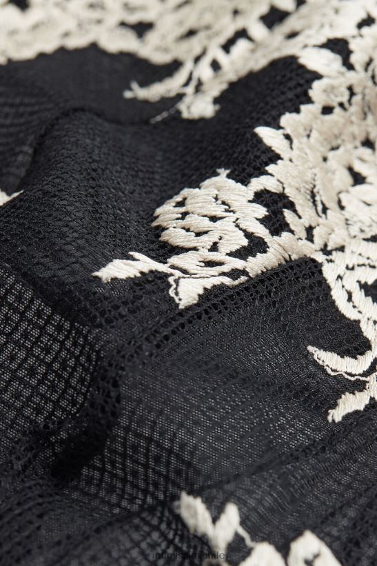 Intimissimi body de encaje y tul con bonitas flores mujer 9887-negro/marfil vestir L4BXFJ1228